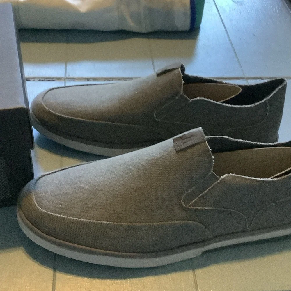 Rockport Men's Charcoal Slip-On Loafers, 8.5W Austyn‎ slip on